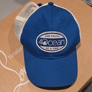 4ocean Blue and Cream Mesh Cap